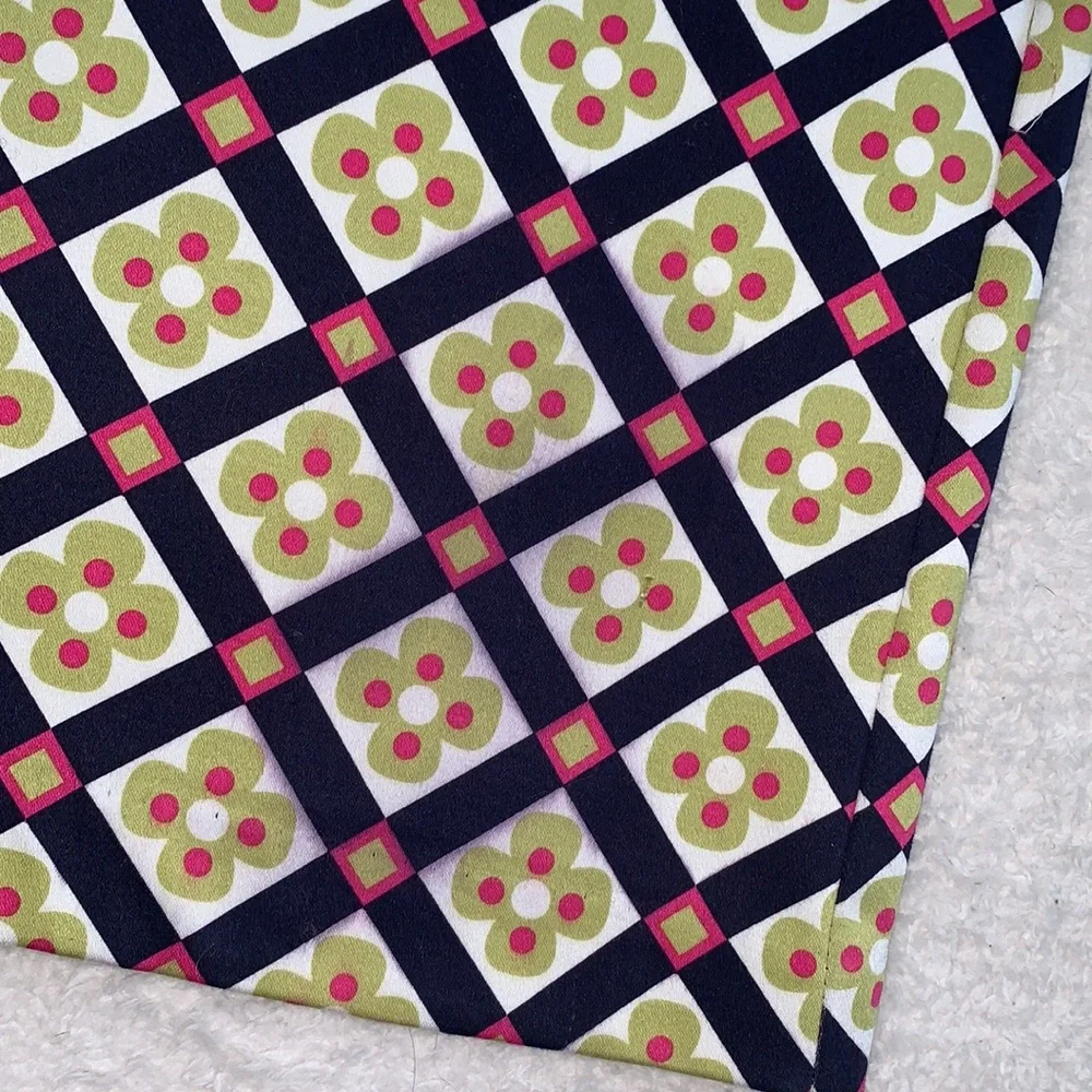 NWT Hartstrings 10 Woven Jumper Dress Navy Green Pink *Flaw - Picture 13 of 15